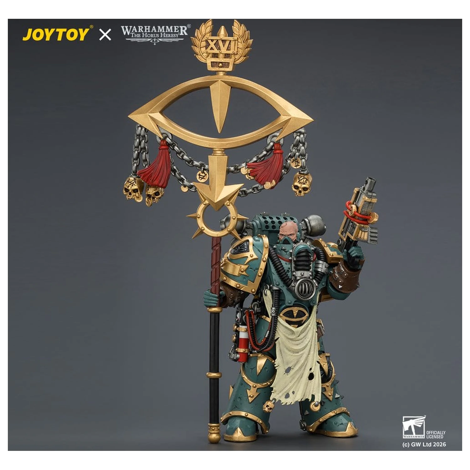 Warhammer Figurina Sons of Horus Maloghurst the Twisted, the Warmaster's Equerry 13 cm poza produsului