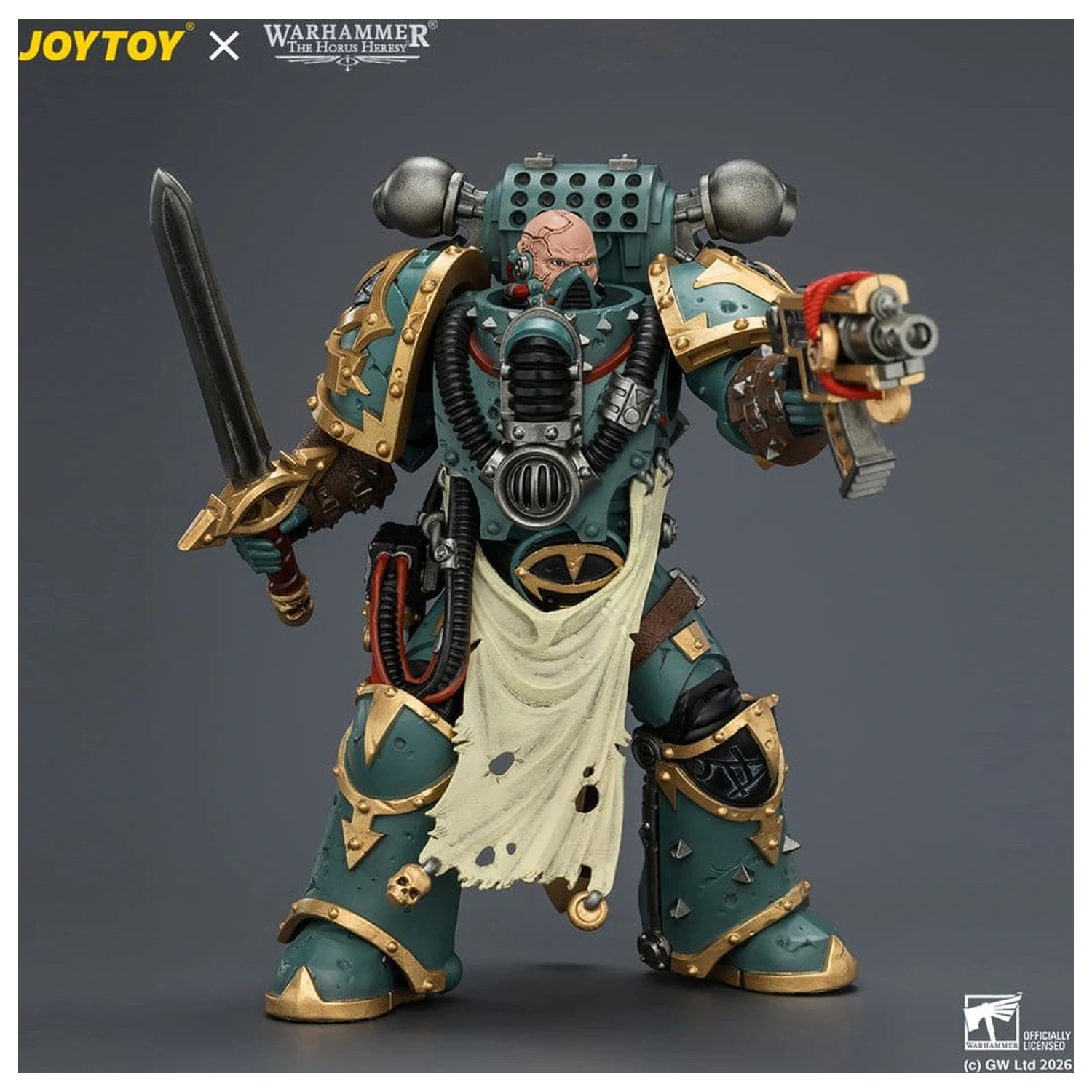 Warhammer Figurina Sons of Horus Maloghurst the Twisted, the Warmaster's Equerry 13 cm poza produsului