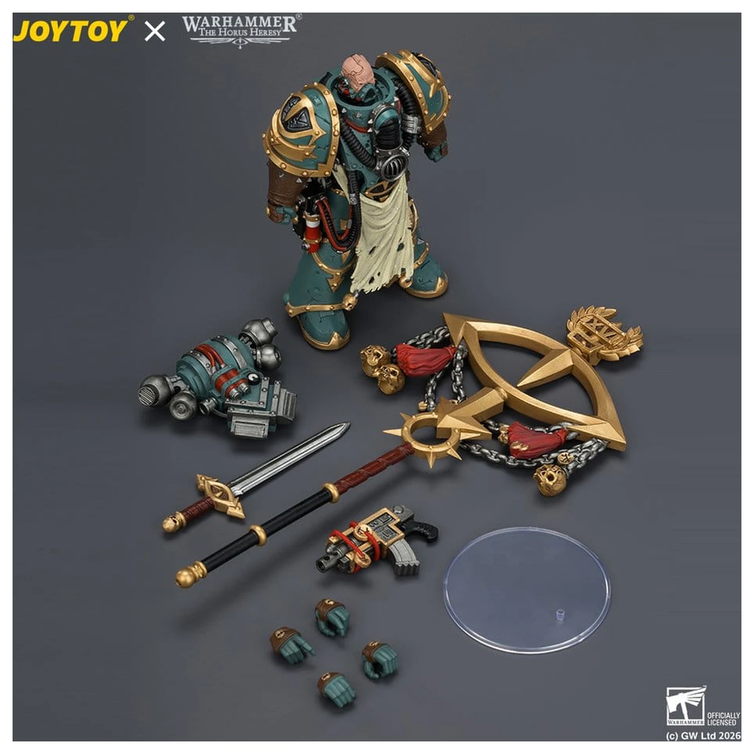 Warhammer Figurina Sons of Horus Maloghurst the Twisted, the Warmaster's Equerry 13 cm poza produsului