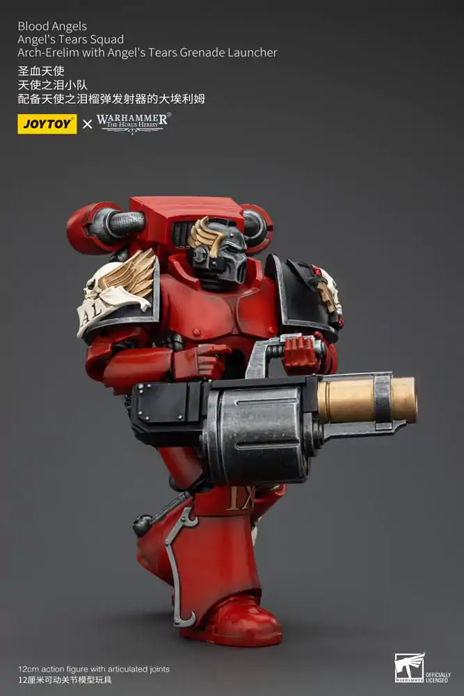 Figurină de acțiune Warhammer The Horus Heresy 1/18 Blood Angels Angel's Tears Squad Arch-Erelim cu lansator de grenade Angel's Tears 12 cm poza produsului