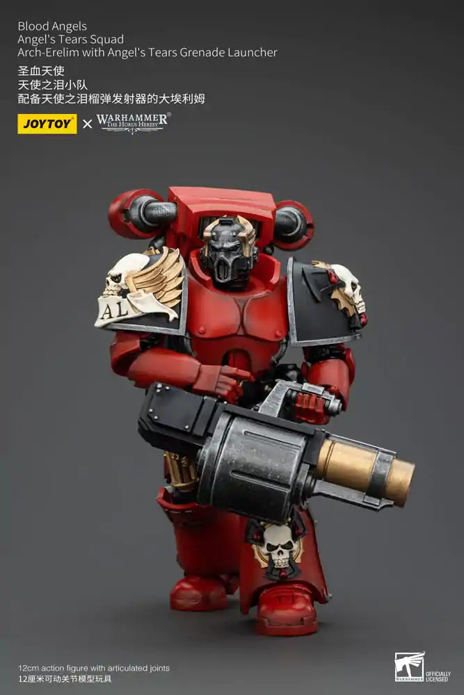 Figurină de acțiune Warhammer The Horus Heresy 1/18 Blood Angels Angel's Tears Squad Arch-Erelim cu lansator de grenade Angel's Tears 12 cm poza produsului