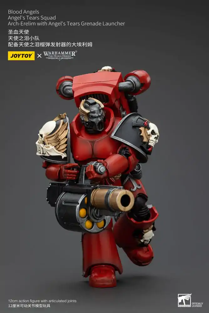 Figurină de acțiune Warhammer The Horus Heresy 1/18 Blood Angels Angel's Tears Squad Arch-Erelim cu lansator de grenade Angel's Tears 12 cm poza produsului