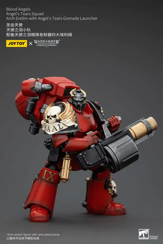 Figurină de acțiune Warhammer The Horus Heresy 1/18 Blood Angels Angel's Tears Squad Arch-Erelim cu lansator de grenade Angel's Tears 12 cm poza produsului