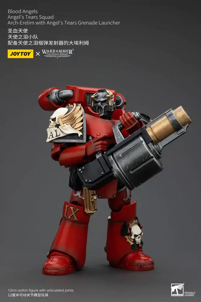 Figurină de acțiune Warhammer The Horus Heresy 1/18 Blood Angels Angel's Tears Squad Arch-Erelim cu lansator de grenade Angel's Tears 12 cm poza produsului