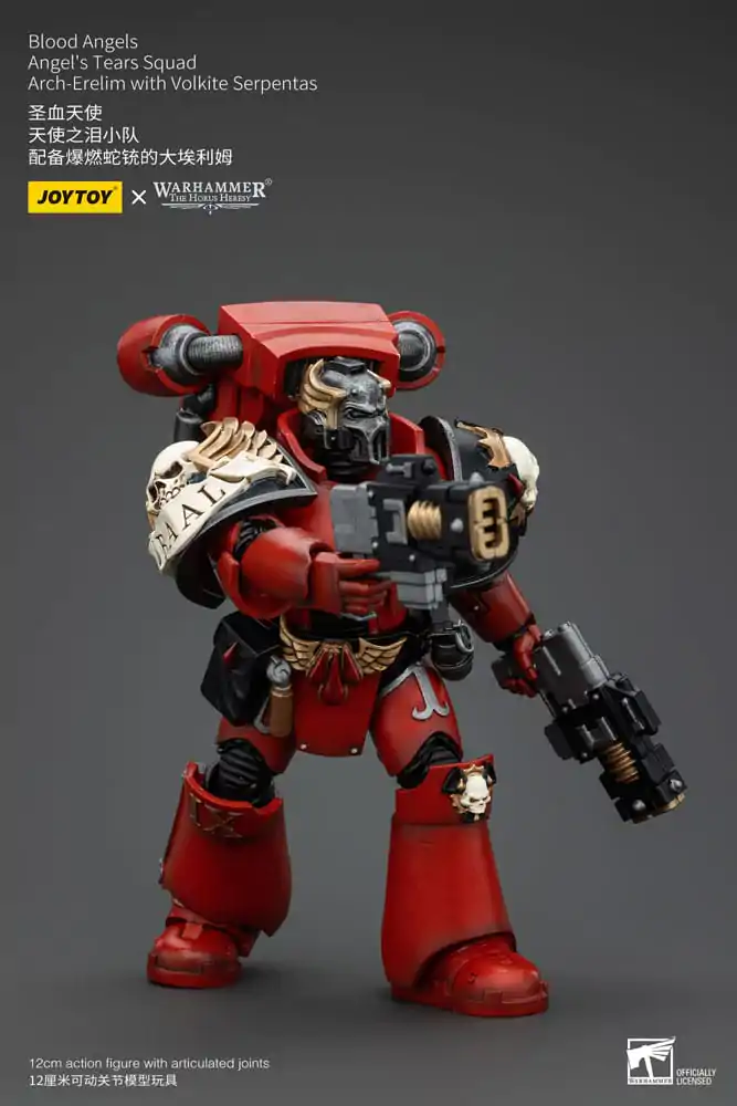 Figurină de acțiune Warhammer The Horus Heresy 1/18 Blood Angels Angel's Tears Squad Arch-Erelim cu Volkite Serpentas 12 cm poza produsului