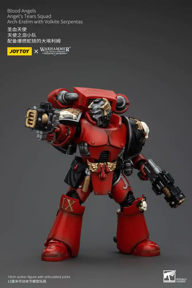 Figurină de acțiune Warhammer The Horus Heresy 1/18 Blood Angels Angel's Tears Squad Arch-Erelim cu Volkite Serpentas 12 cm poza produsului