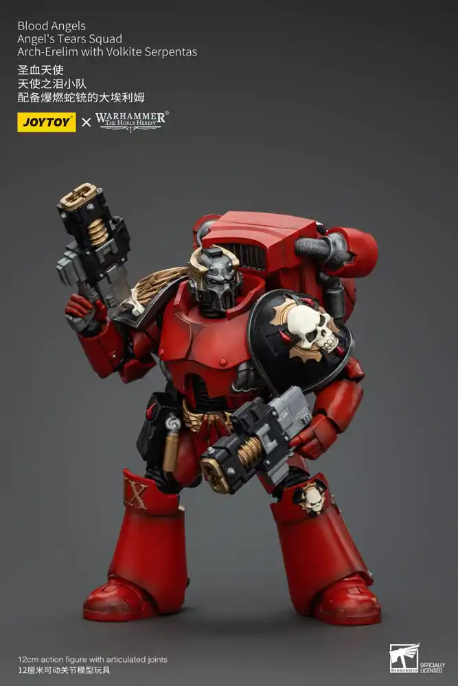 Figurină de acțiune Warhammer The Horus Heresy 1/18 Blood Angels Angel's Tears Squad Arch-Erelim cu Volkite Serpentas 12 cm poza produsului