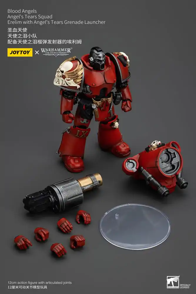 Warhammer The Horus Heresy Figurina de acțiune 1/18 Blood Angels Angel's Tears Squad Erelim cu Angel's Tears Grenade Launcher 12 cm poza produsului