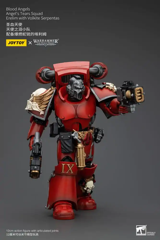 Warhammer The Horus Heresy Figurina de acțiune 1/18 Blood Angels Angel's Tears Squad Erelim cu Volkite Serpentas 12 cm poza produsului