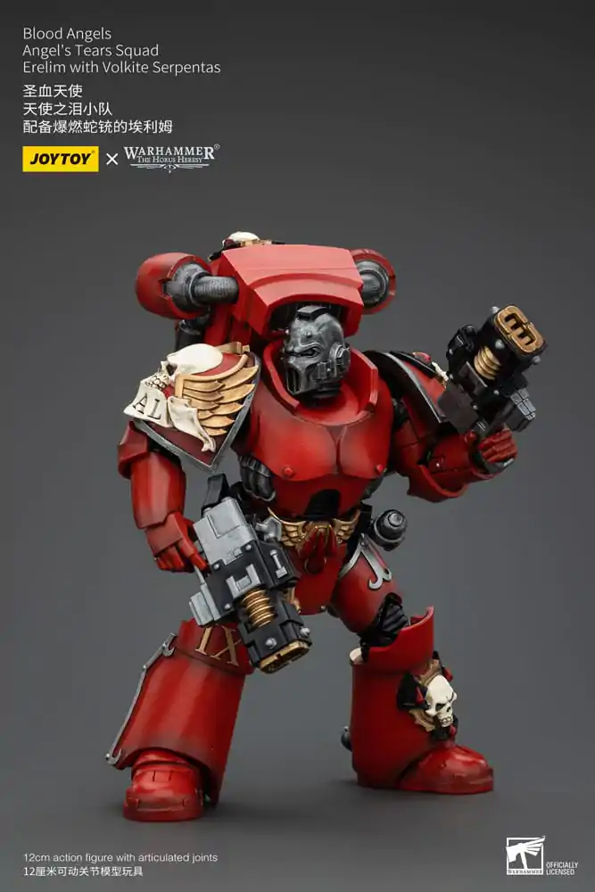 Warhammer The Horus Heresy Figurina de acțiune 1/18 Blood Angels Angel's Tears Squad Erelim cu Volkite Serpentas 12 cm poza produsului