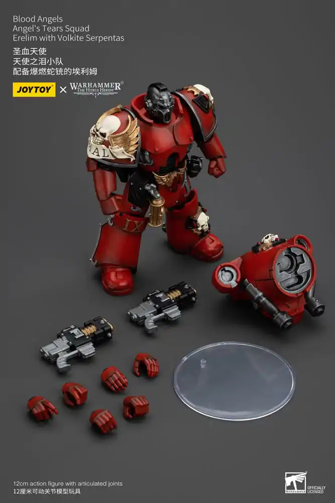 Warhammer The Horus Heresy Figurina de acțiune 1/18 Blood Angels Angel's Tears Squad Erelim cu Volkite Serpentas 12 cm poza produsului