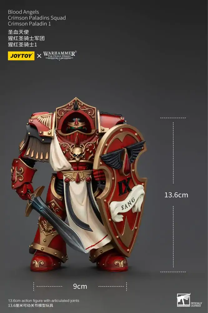 Warhammer The Horus Heresy Figurina de acțiune 1/18 Blood Angels Crimson Paladins Squad Crimson Paladin 1 14 cm poza produsului