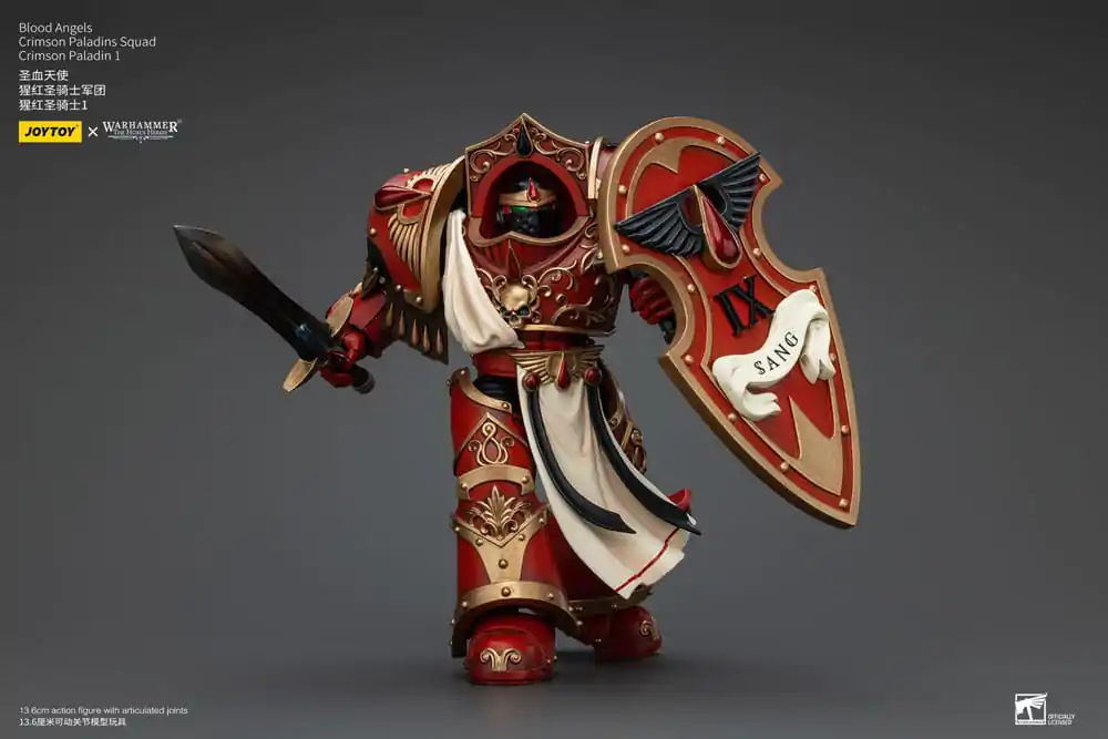 Warhammer The Horus Heresy Figurina de acțiune 1/18 Blood Angels Crimson Paladins Squad Crimson Paladin 1 14 cm poza produsului