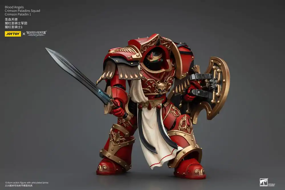 Warhammer The Horus Heresy Figurina de acțiune 1/18 Blood Angels Crimson Paladins Squad Crimson Paladin 1 14 cm poza produsului