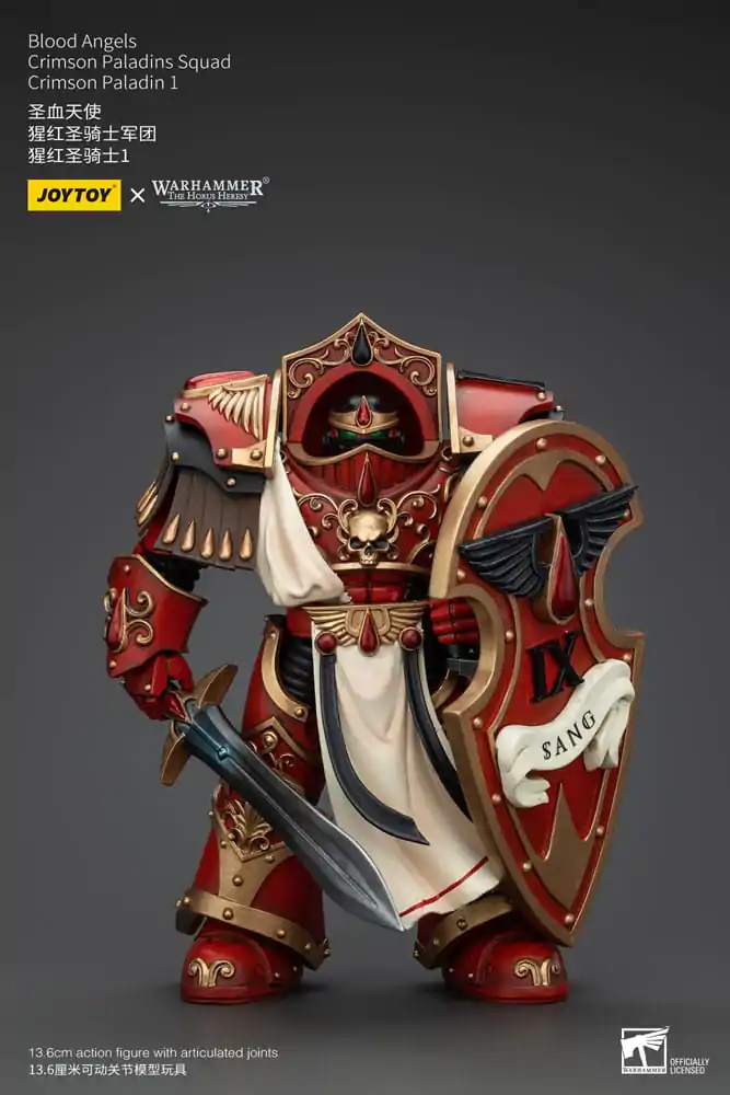 Warhammer The Horus Heresy Figurina de acțiune 1/18 Blood Angels Crimson Paladins Squad Crimson Paladin 1 14 cm poza produsului