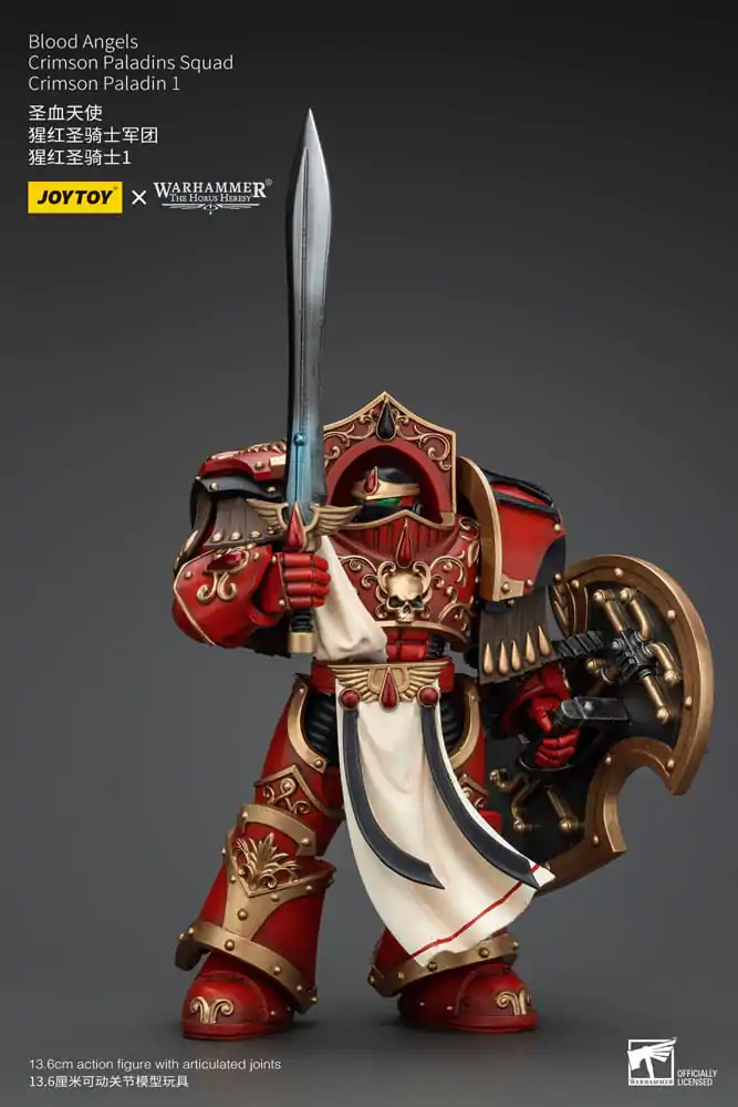 Warhammer The Horus Heresy Figurina de acțiune 1/18 Blood Angels Crimson Paladins Squad Crimson Paladin 1 14 cm poza produsului