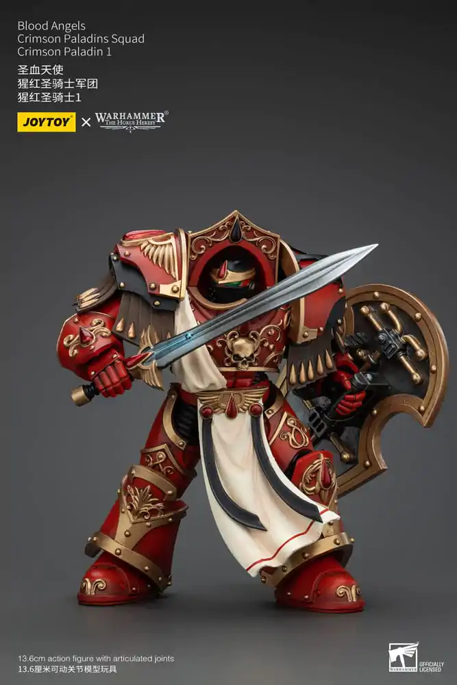 Warhammer The Horus Heresy Figurina de acțiune 1/18 Blood Angels Crimson Paladins Squad Crimson Paladin 1 14 cm poza produsului