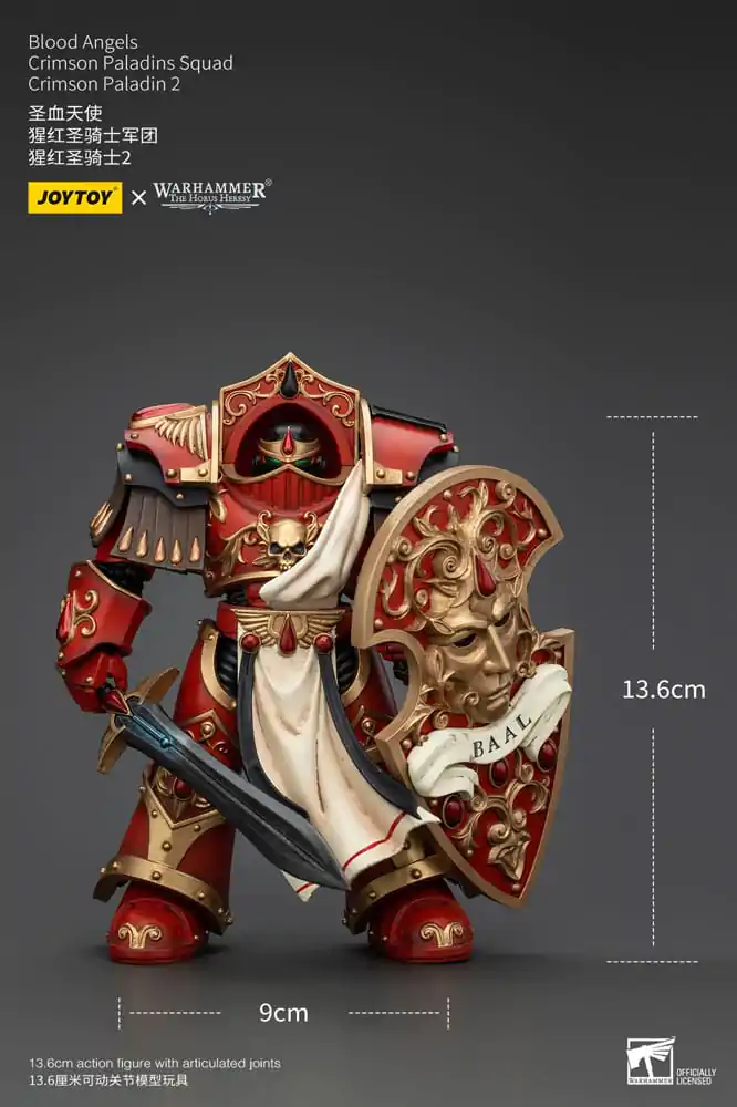 Warhammer The Horus Heresy Figurina de Acțiune 1/18 Blood Angels Crimson Paladins Squad Crimson Paladin 2 14 cm poza produsului