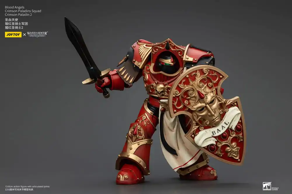 Warhammer The Horus Heresy Figurina de Acțiune 1/18 Blood Angels Crimson Paladins Squad Crimson Paladin 2 14 cm poza produsului