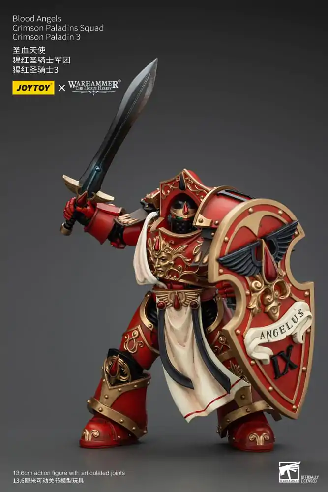 Warhammer The Horus Heresy Figurina de acțiune 1/18 Blood Angels Crimson Paladins Squad Crimson Paladin 3 14 cm poza produsului