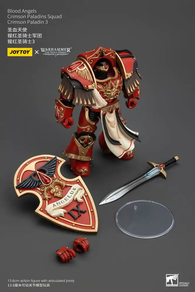 Warhammer The Horus Heresy Figurina de acțiune 1/18 Blood Angels Crimson Paladins Squad Crimson Paladin 3 14 cm poza produsului