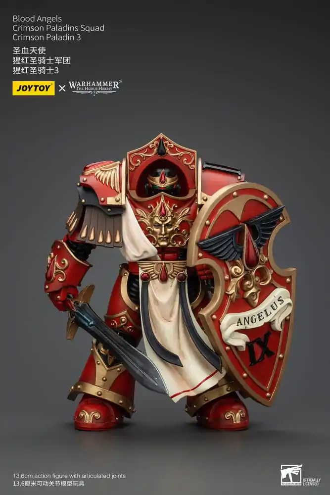 Warhammer The Horus Heresy Figurina de acțiune 1/18 Blood Angels Crimson Paladins Squad Crimson Paladin 3 14 cm poza produsului