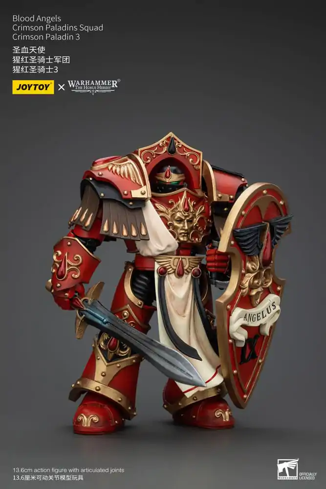 Warhammer The Horus Heresy Figurina de acțiune 1/18 Blood Angels Crimson Paladins Squad Crimson Paladin 3 14 cm poza produsului