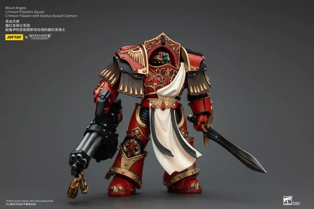 Warhammer The Horus Heresy figurină de acțiune 1/18 Blood Angels Crimson Paladins Squad Crimson Paladin cu Iliastus Assault Cannon 14 cm poza produsului