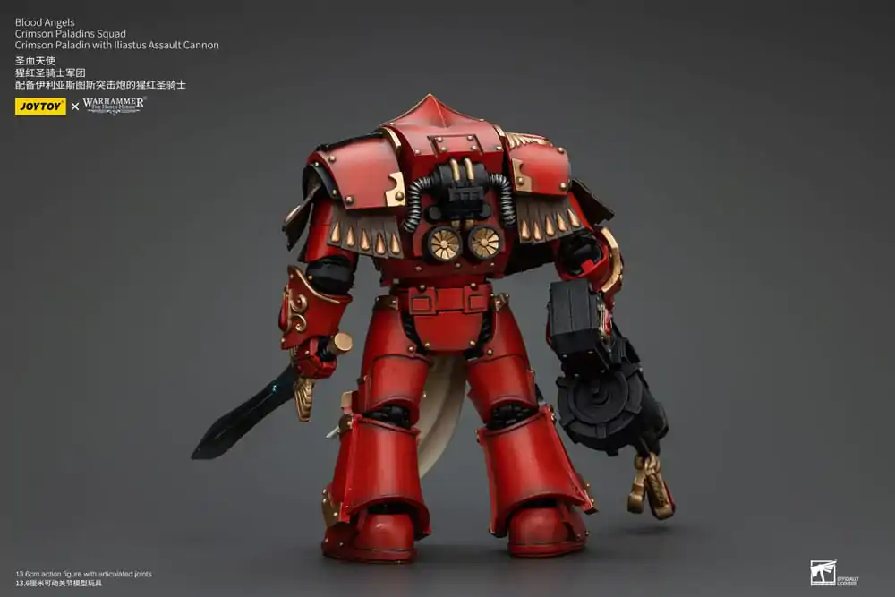 Warhammer The Horus Heresy figurină de acțiune 1/18 Blood Angels Crimson Paladins Squad Crimson Paladin cu Iliastus Assault Cannon 14 cm poza produsului