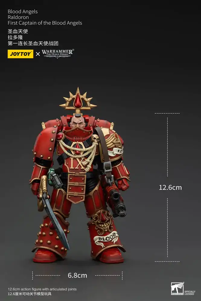 Warhammer The Horus Heresy Figurina de Acțiune 1/18 Blood Angels Raldoron First Captain of the Blood Angels 13 cm poza produsului