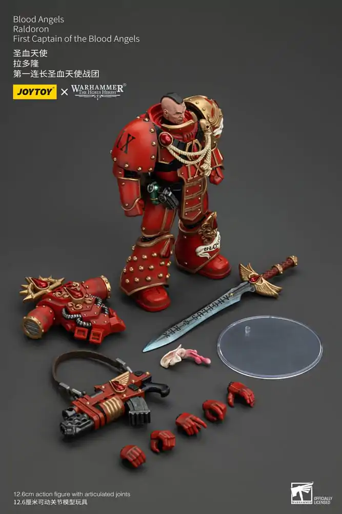 Warhammer The Horus Heresy Figurina de Acțiune 1/18 Blood Angels Raldoron First Captain of the Blood Angels 13 cm poza produsului