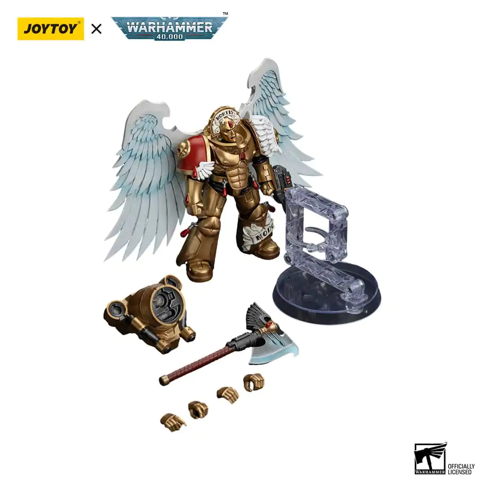 Figurină de acțiune Warhammer Warhammer 40,000 1/18 Blood Angels Sanguinary Guard cu Encarmine Axe și Inferno Pistol 12 cm poza produsului