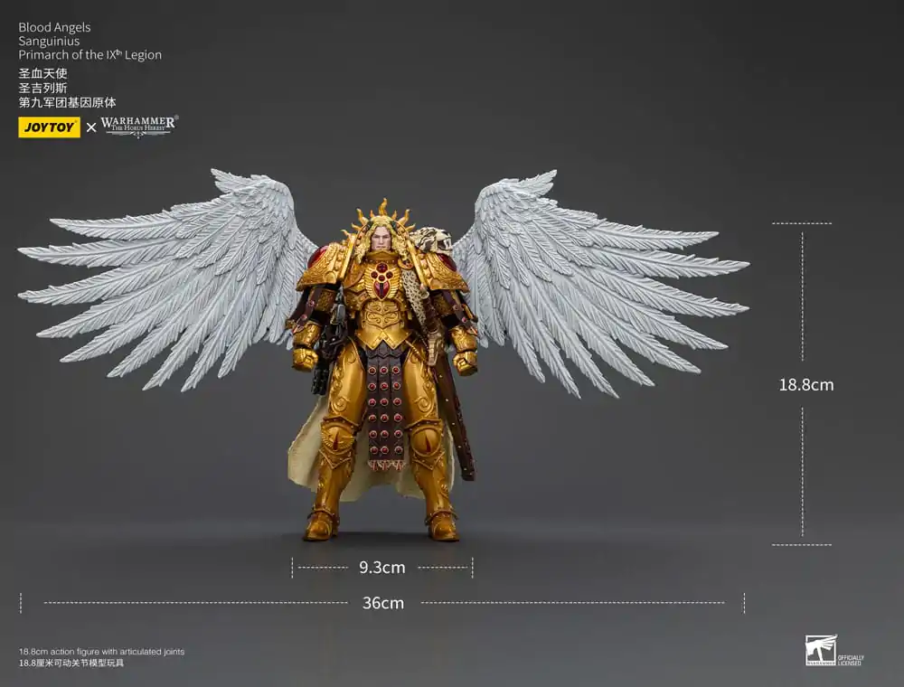 Figurină de acțiune Warhammer The Horus Heresy 1/18 Blood Angels Sanguinius Primarch of the IXth Legion 19 cm poza produsului