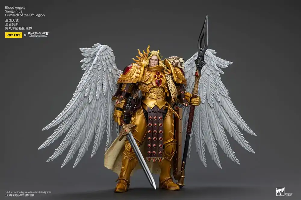 Figurină de acțiune Warhammer The Horus Heresy 1/18 Blood Angels Sanguinius Primarch of the IXth Legion 19 cm poza produsului