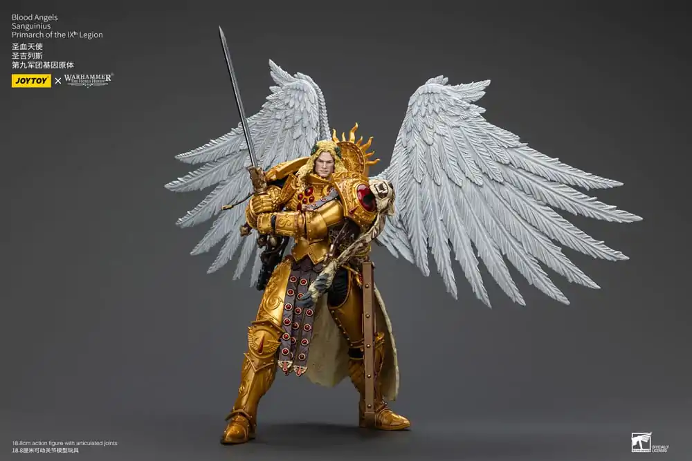 Figurină de acțiune Warhammer The Horus Heresy 1/18 Blood Angels Sanguinius Primarch of the IXth Legion 19 cm poza produsului