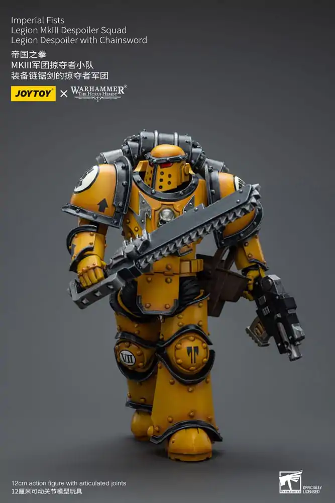 Warhammer The Horus Heresy Figurina de acțiune 1/18 Imperial Fists Legion MkIII Despoiler Squad Legion Despoiler cu Chainsword 12 cm poza produsului