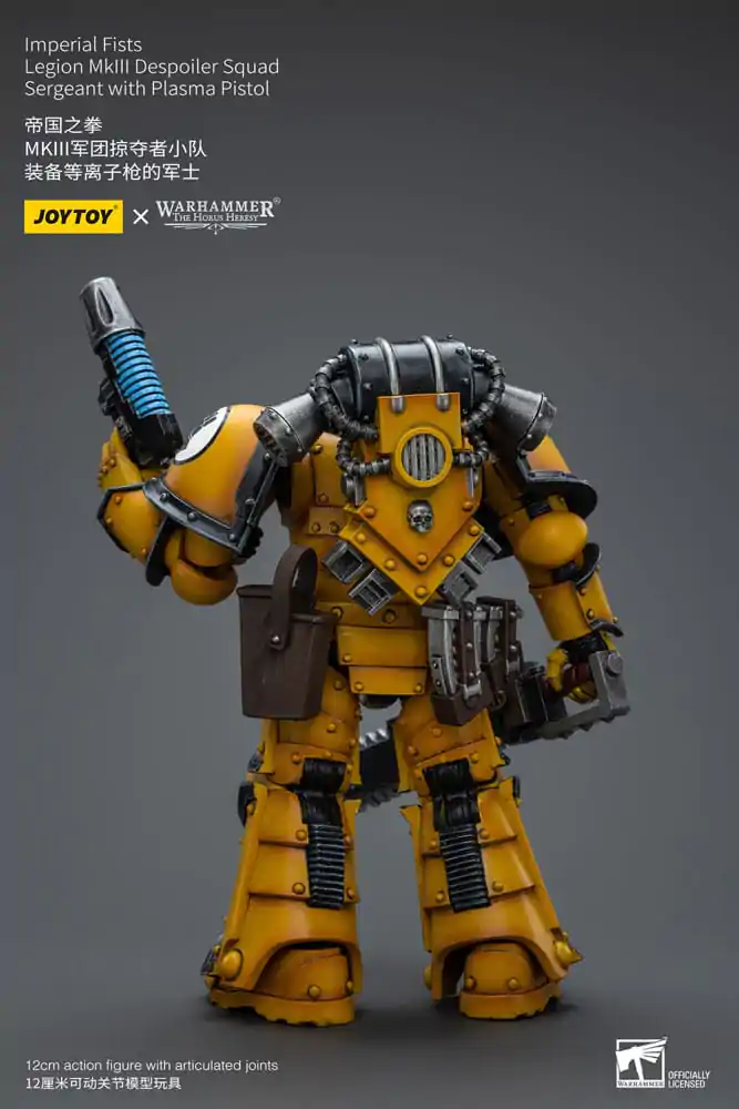 Warhammer The Horus Heresy Figurina de acțiune 1/18 Imperial Fists Legion MkIII Despoiler Squad Sergent cu Pistol cu plasmă 12 cm poza produsului