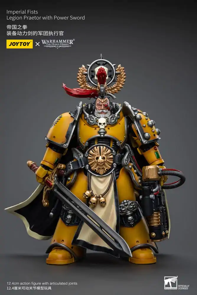 Warhammer The Horus Heresy Figurina de acțiune 1/18 Imperial Fists Legion Praetor cu Sabie energetică 12 cm poza produsului