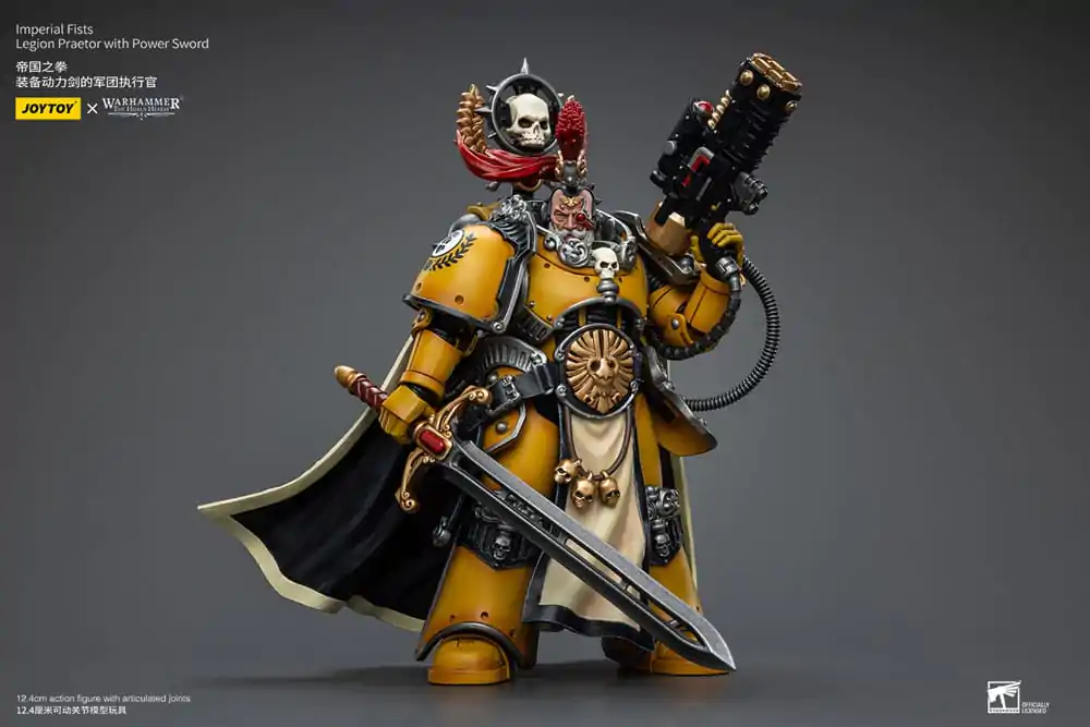 Warhammer The Horus Heresy Figurina de acțiune 1/18 Imperial Fists Legion Praetor cu Sabie energetică 12 cm poza produsului