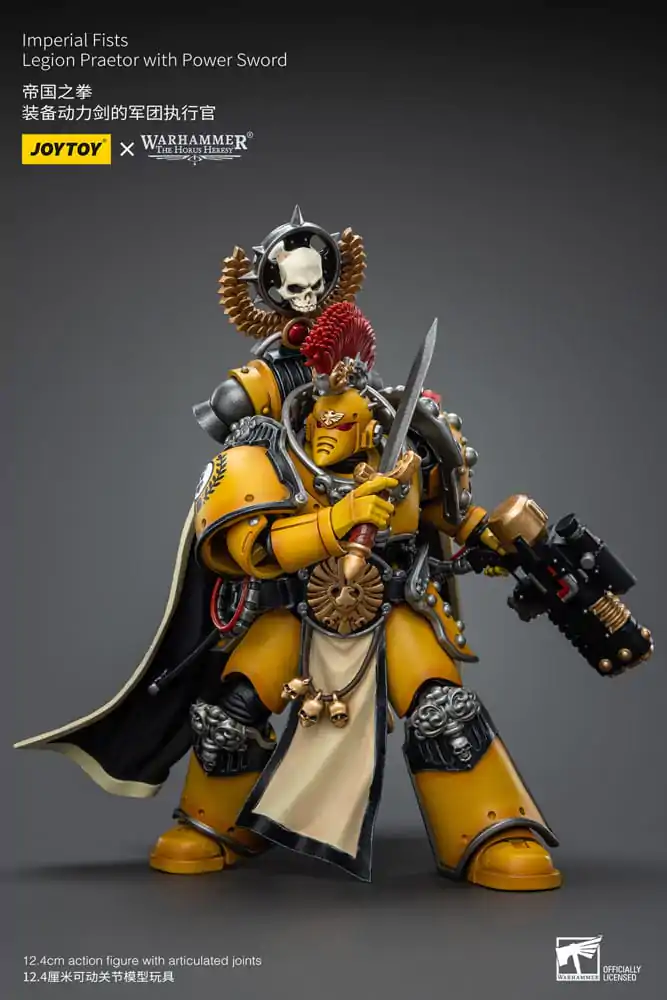 Warhammer The Horus Heresy Figurina de acțiune 1/18 Imperial Fists Legion Praetor cu Sabie energetică 12 cm poza produsului