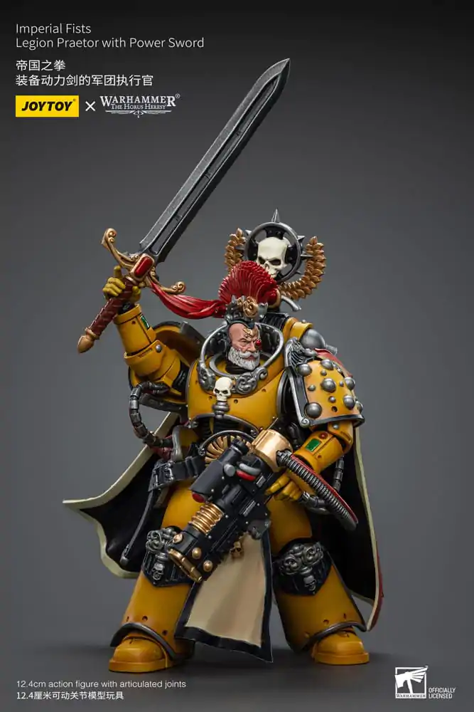 Warhammer The Horus Heresy Figurina de acțiune 1/18 Imperial Fists Legion Praetor cu Sabie energetică 12 cm poza produsului