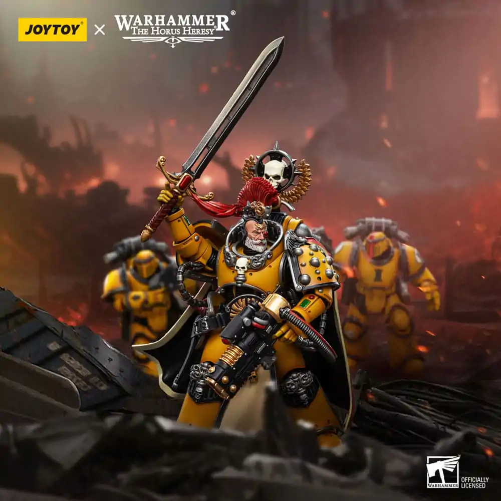 Warhammer The Horus Heresy Figurina de acțiune 1/18 Imperial Fists Legion Praetor cu Sabie energetică 12 cm poza produsului