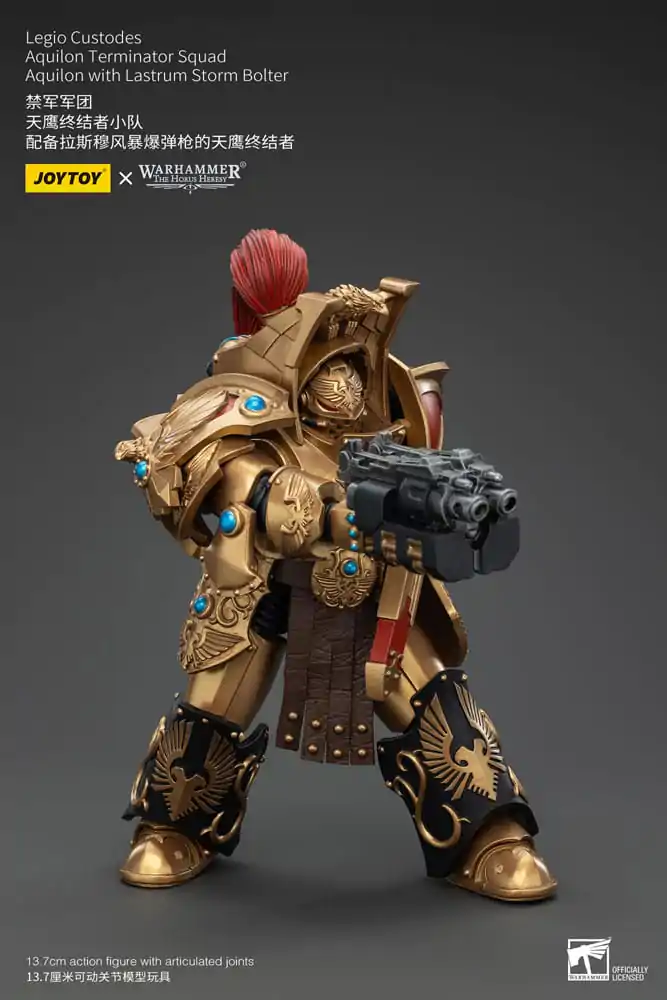 Warhammer The Horus Heresy Figurina de Acțiune 1/18 Legio Custodes Aquilon Terminator Squad Aquilon cu Lastrum Storm Bolter 14 cm poza produsului