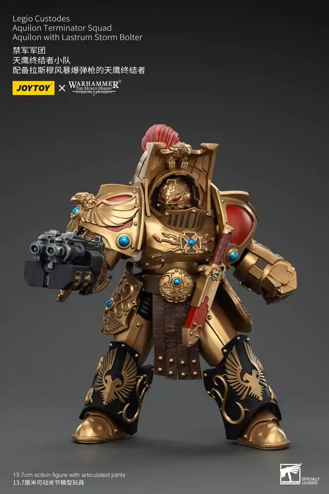 Warhammer The Horus Heresy Figurina de Acțiune 1/18 Legio Custodes Aquilon Terminator Squad Aquilon cu Lastrum Storm Bolter 14 cm poza produsului