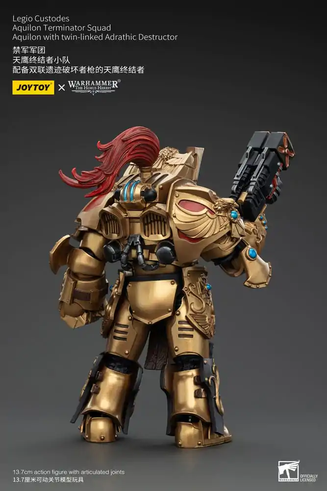 Warhammer The Horus Heresy Figurina de acțiune 1/18 Legio Custodes Aquilon Terminator Squad Aquilon cu Distrugător Adrathic cuplat dublu 14 cm poza produsului