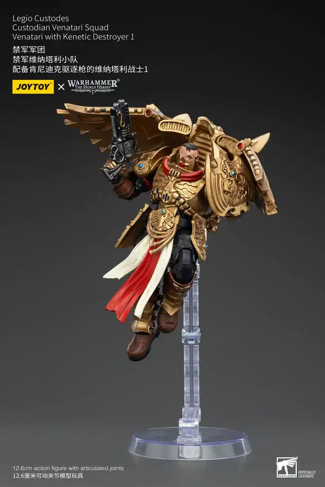 Warhammer The Horus Heresy Figurina de acțiune 1/18 Legio Custodes Custodian Venatari Squad Venatari cu Kenetic Destroyer 1 13 cm poza produsului