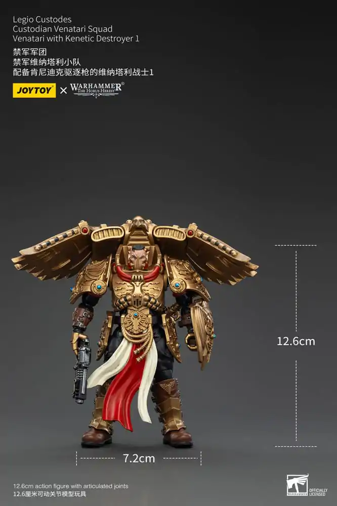 Warhammer The Horus Heresy Figurina de acțiune 1/18 Legio Custodes Custodian Venatari Squad Venatari cu Kenetic Destroyer 1 13 cm poza produsului