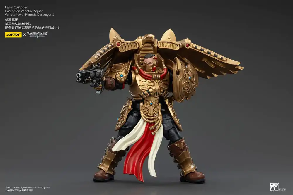 Warhammer The Horus Heresy Figurina de acțiune 1/18 Legio Custodes Custodian Venatari Squad Venatari cu Kenetic Destroyer 1 13 cm poza produsului