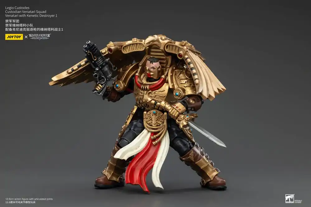 Warhammer The Horus Heresy Figurina de acțiune 1/18 Legio Custodes Custodian Venatari Squad Venatari cu Kenetic Destroyer 1 13 cm poza produsului