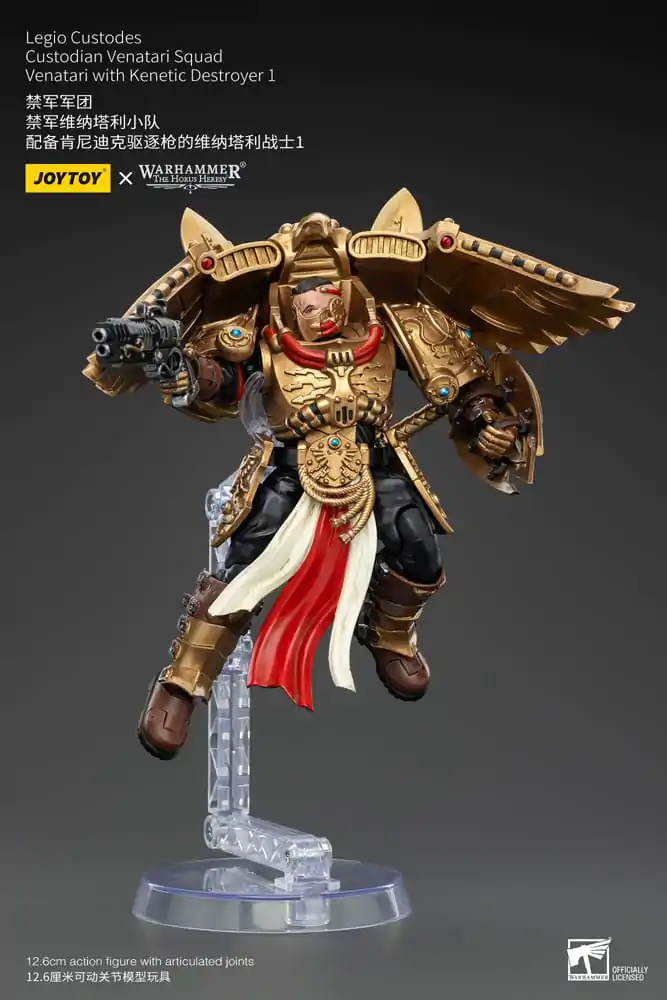 Warhammer The Horus Heresy Figurina de acțiune 1/18 Legio Custodes Custodian Venatari Squad Venatari cu Kenetic Destroyer 1 13 cm poza produsului